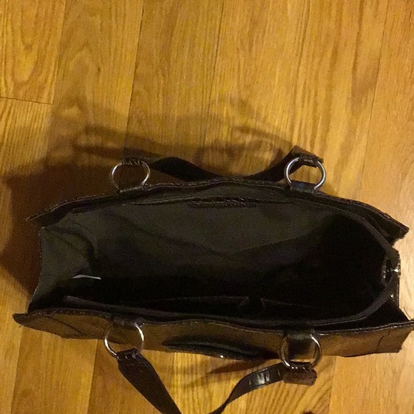 Coldwater Creek brown faux crocodile bag, excellent condition. - Picture 5 of 6